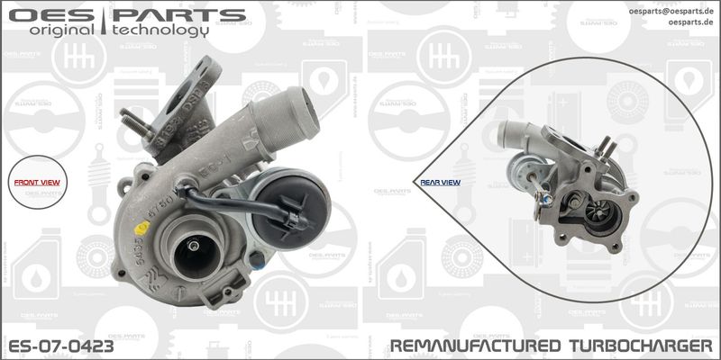 OES PARTS Компрессор, наддув ES-07-0423